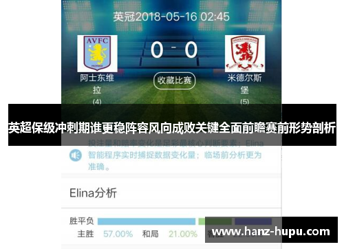 英超保级冲刺期谁更稳阵容风向成败关键全面前瞻赛前形势剖析